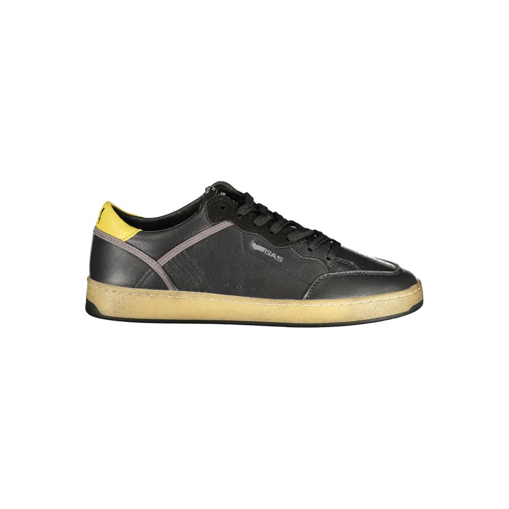 Gas Black Polyurethane Men's Sneaker