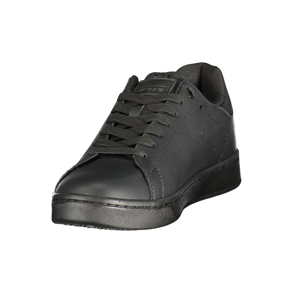 Gas Black Polyurethane Men's Sneaker