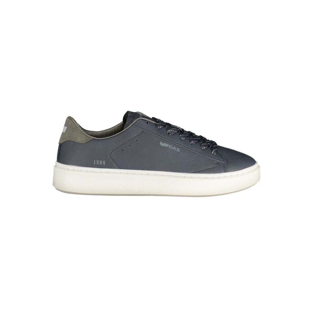 Gas Blue Polyurethane Men's Sneaker