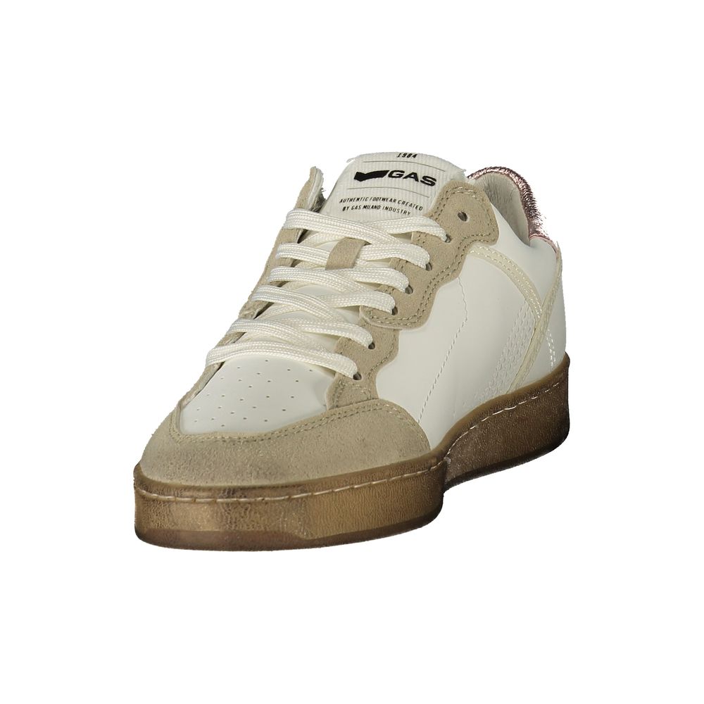 Gas Bianco Polyurethane Women Sneaker