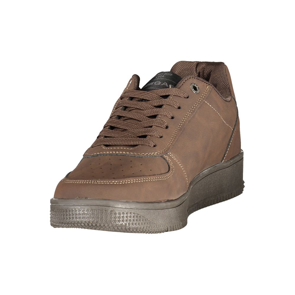 Gas Brown Polyurethane Men's Sneaker