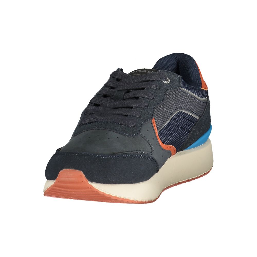 Gas Blue Polyurethane Men's Sneaker