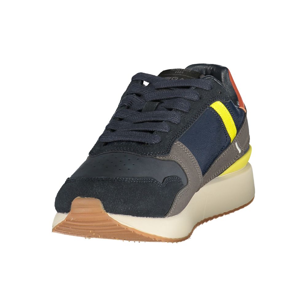 Gas Blue Polyurethane Men's Sneaker