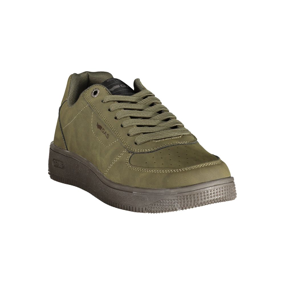 Gas Green Polyurethane Mens Sneaker