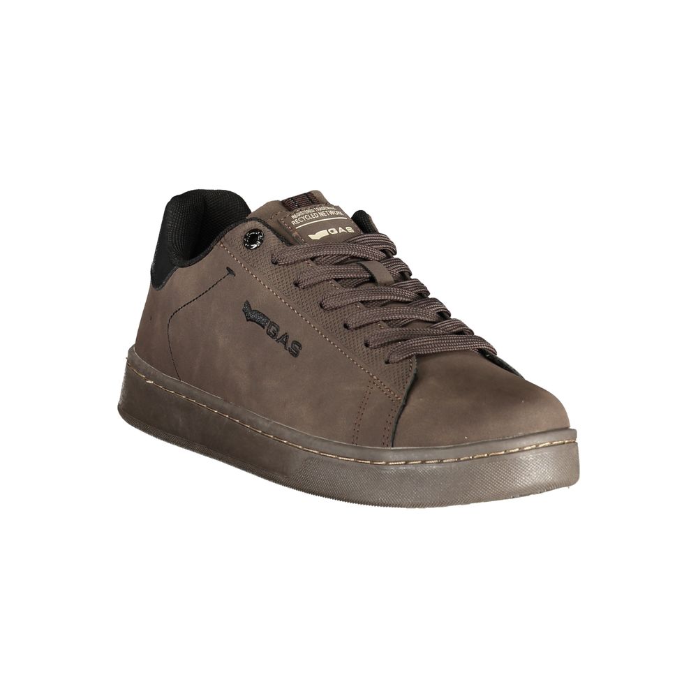 Gas Brown Polyurethane Mens Sneaker