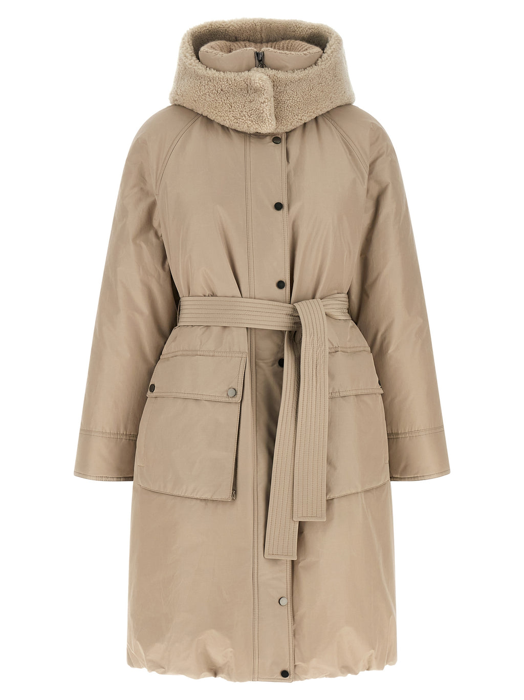 Brunello Cucinelli Beige Cotton Coat