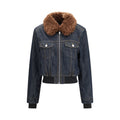 Ganni Blue Cotton Denim Jacket