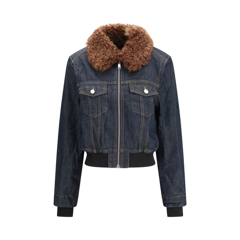 Ganni Blue Cotton Denim Jacket