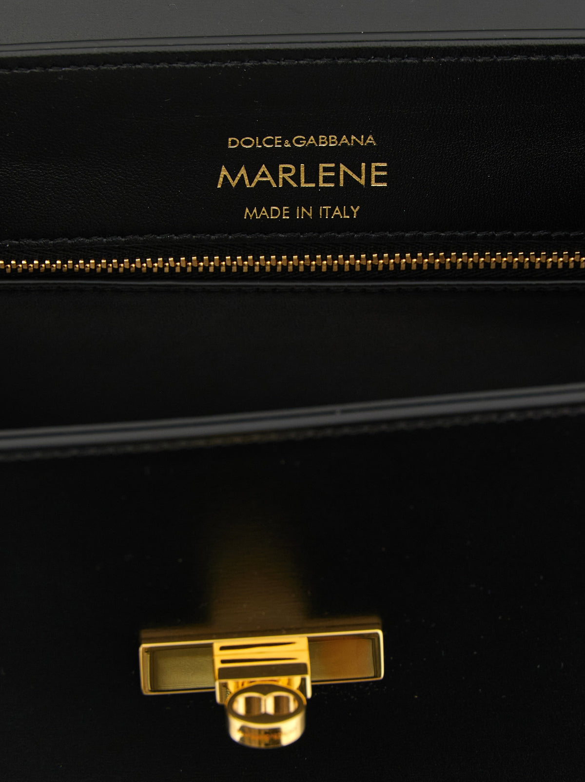 Dolce & Gabbana Black Lamb Leather Handbag