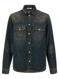 Fendi Blue Cotton Blouse