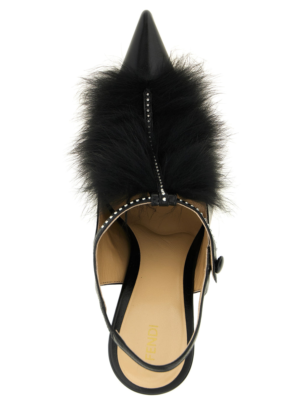 Fendi Black Calfskin High Heel Pumps