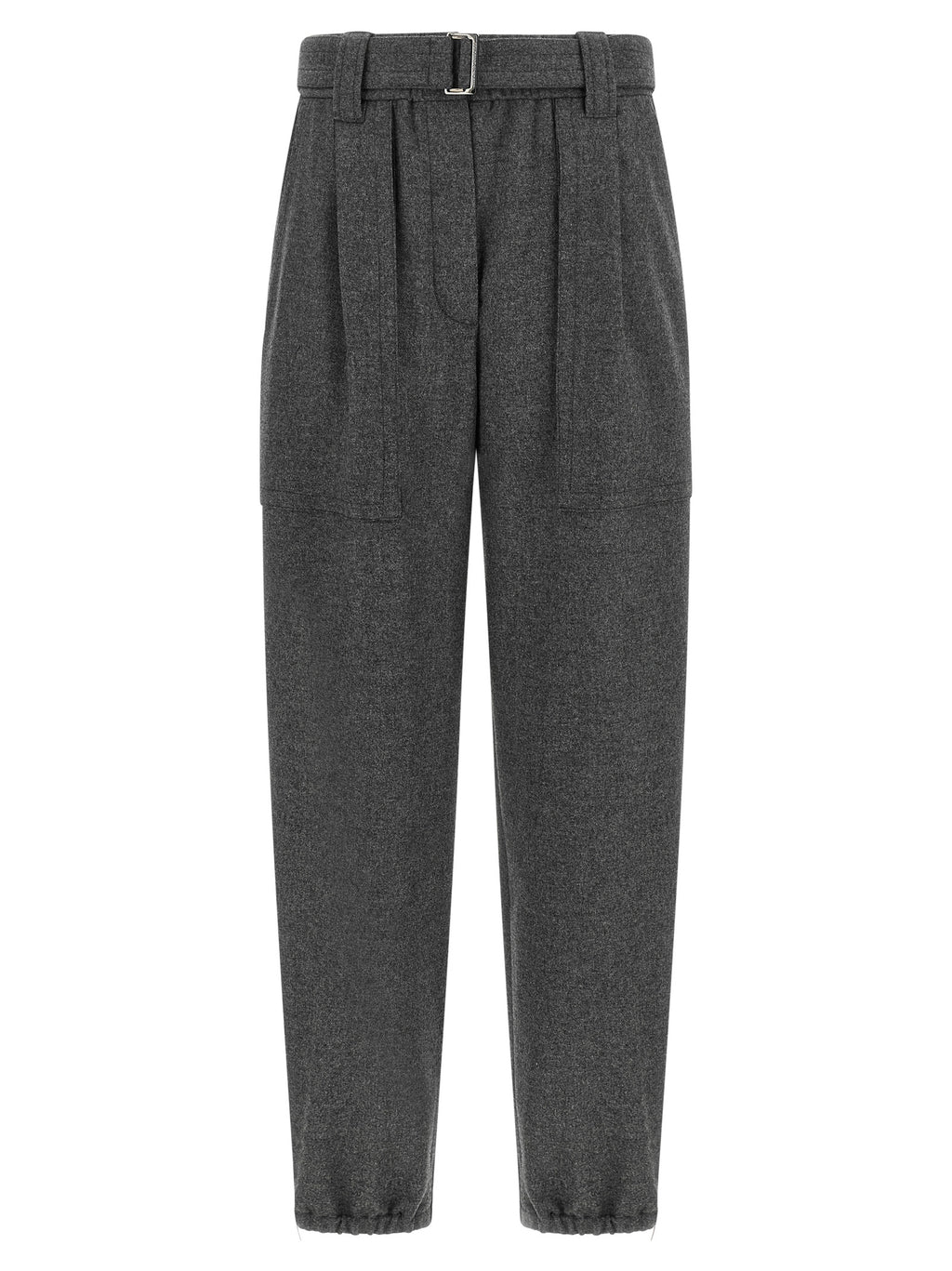 Brunello Cucinelli Gray Virgin Wool Cargo Pants
