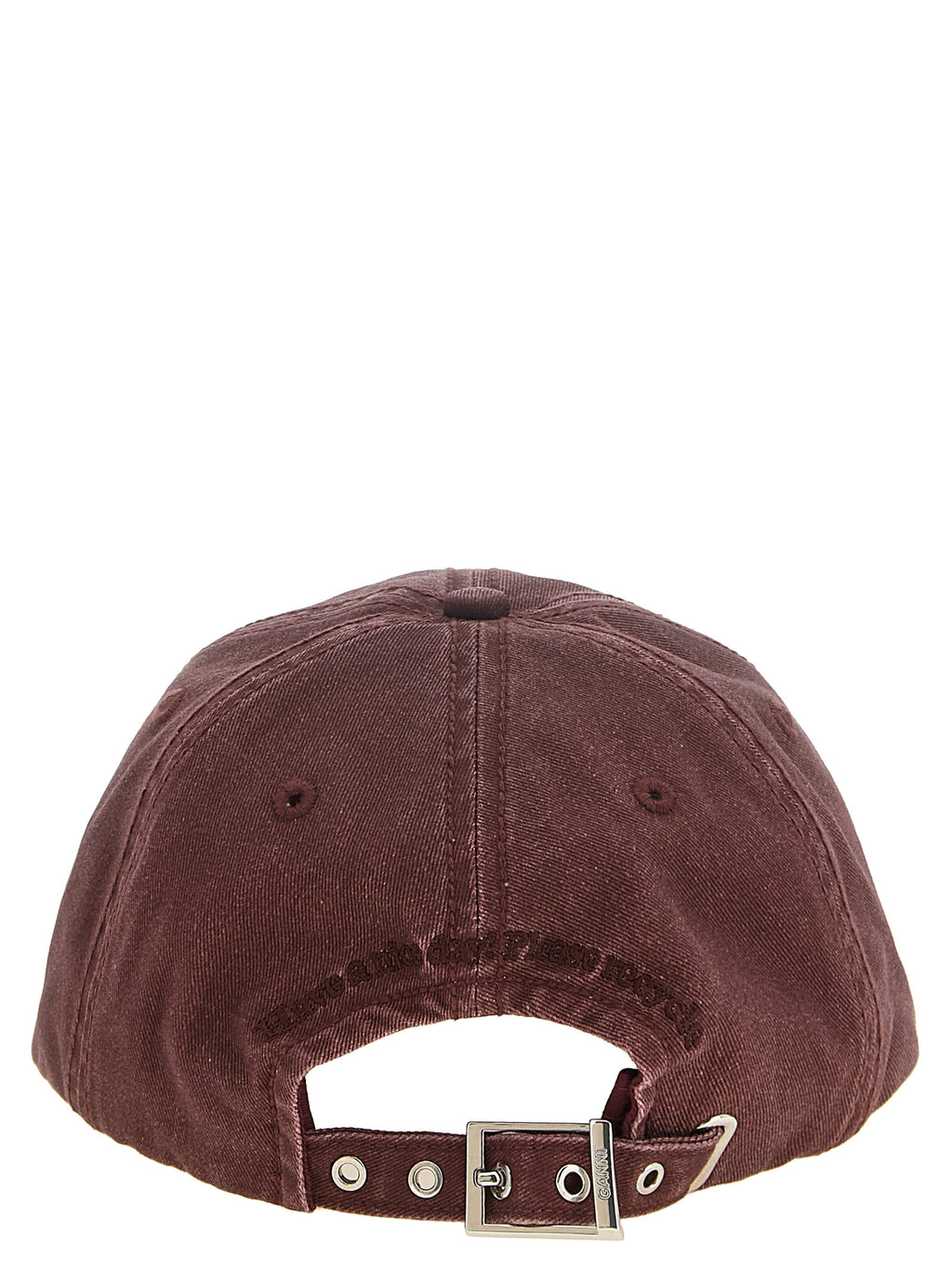 Ganni Bordeaux Organic Cotton Cap (Baseball Hat)