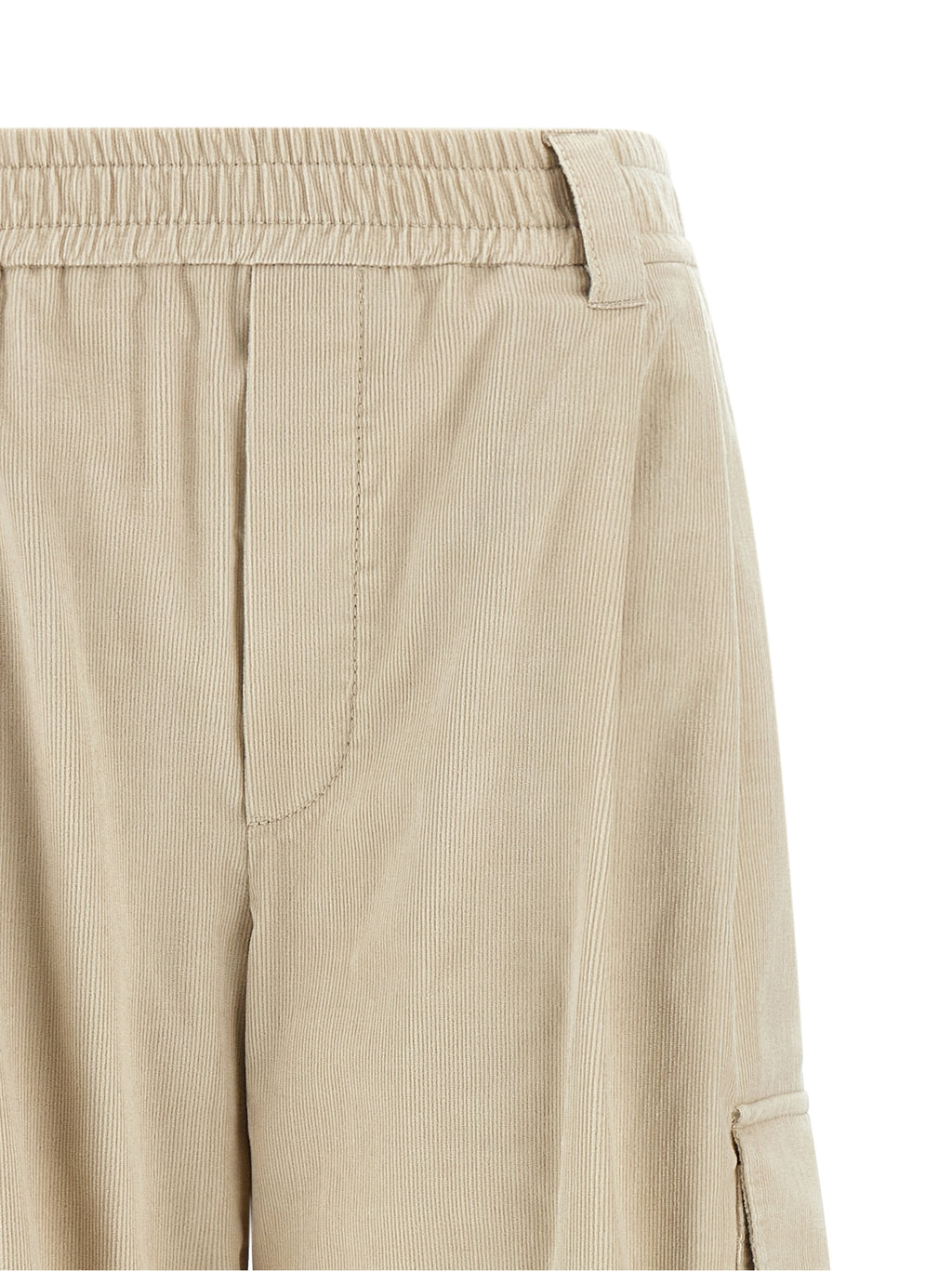 Brunello Cucinelli Beige Cotton Cargo Pants