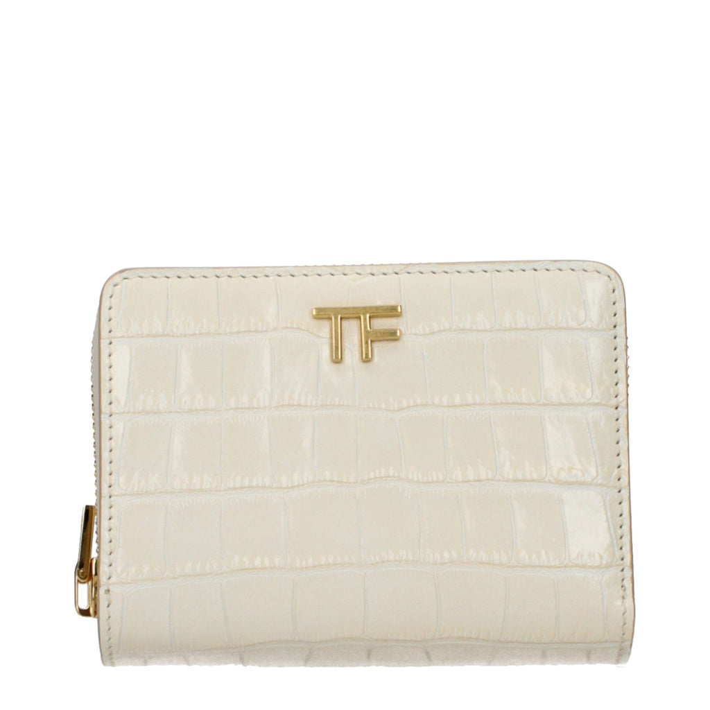 Tom Ford Beige Leather Wallet