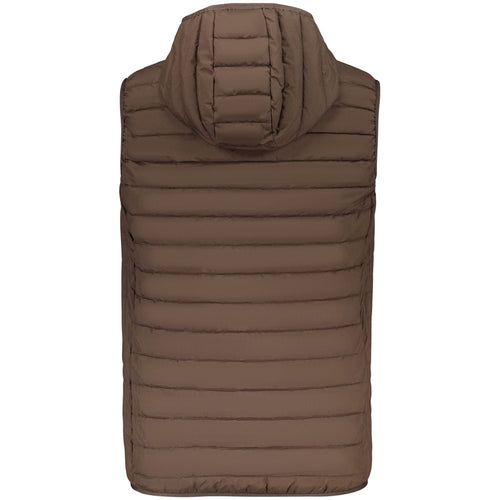 Accademia Militare Brown Polyester Sleeveless Jacket