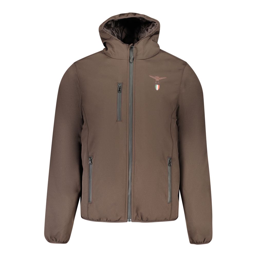 Accademia Militare Brown Polyester Shell Jacket