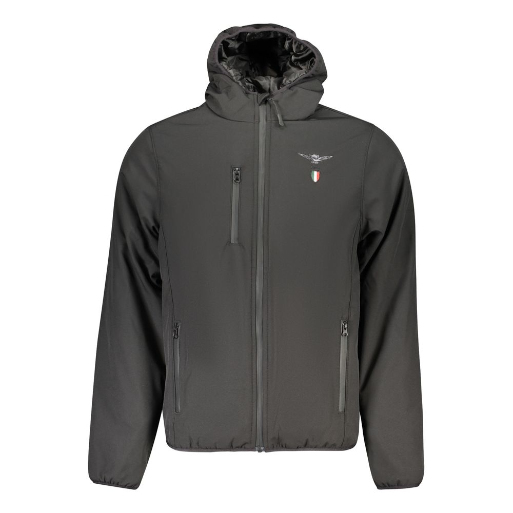Accademia Militare Black Polyester Shell Jacket