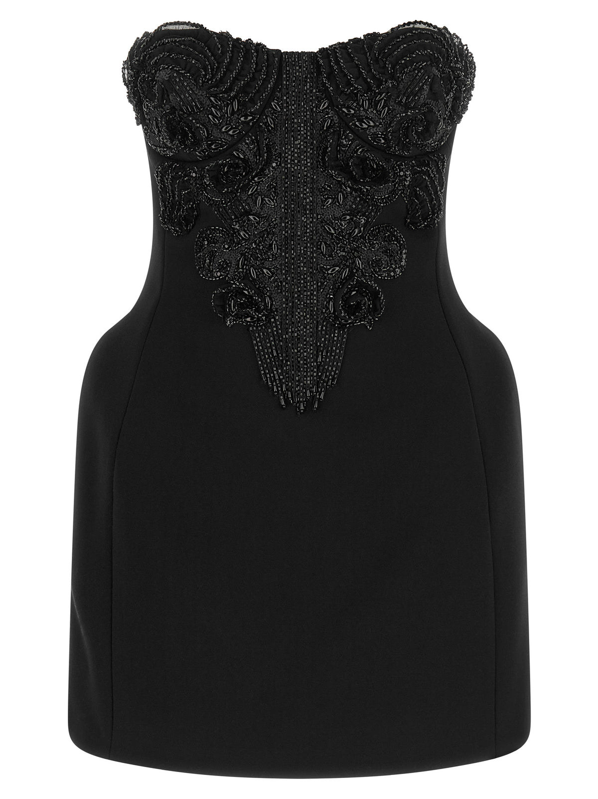 Elisabetta Franchi Black Polyester Short Dress