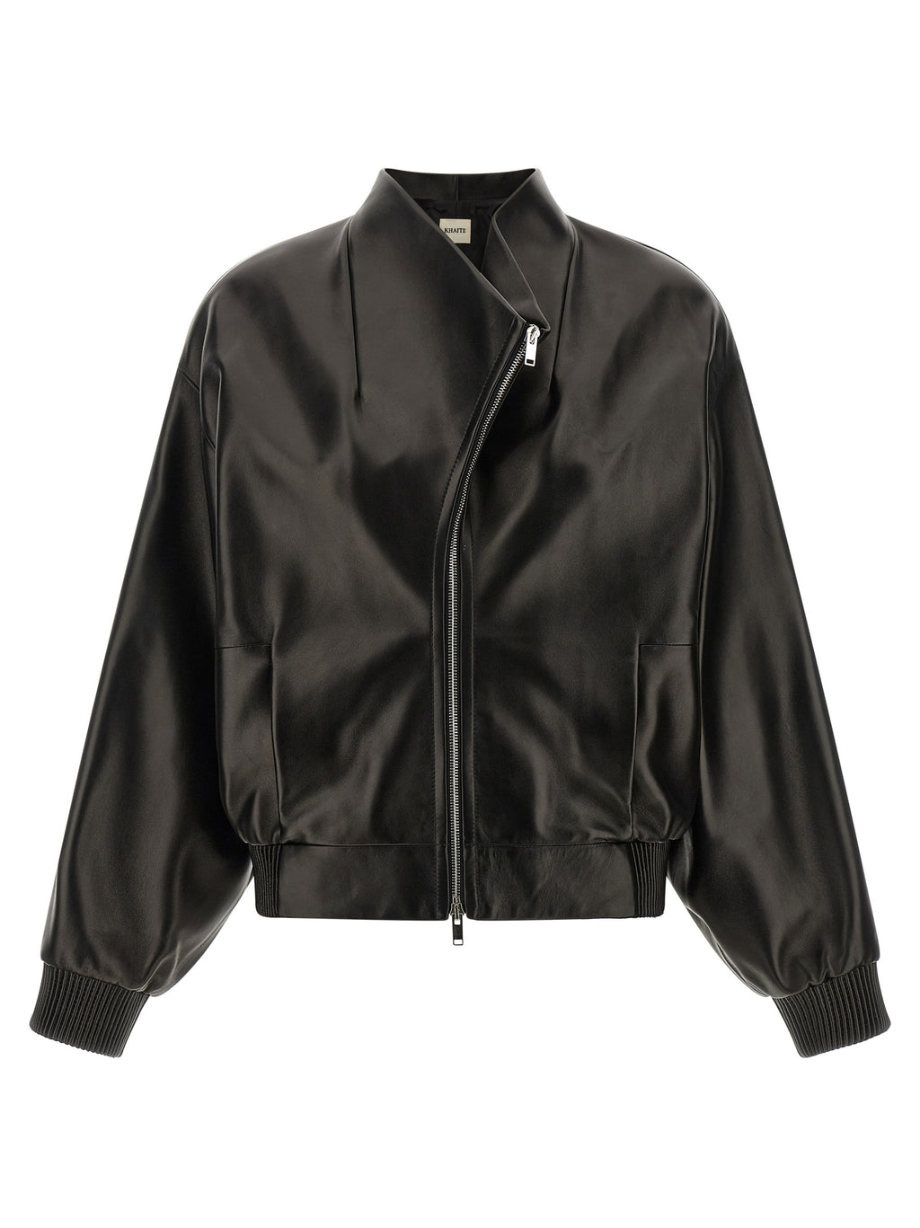 Khaite Black Lamb Leather Leather Jacket