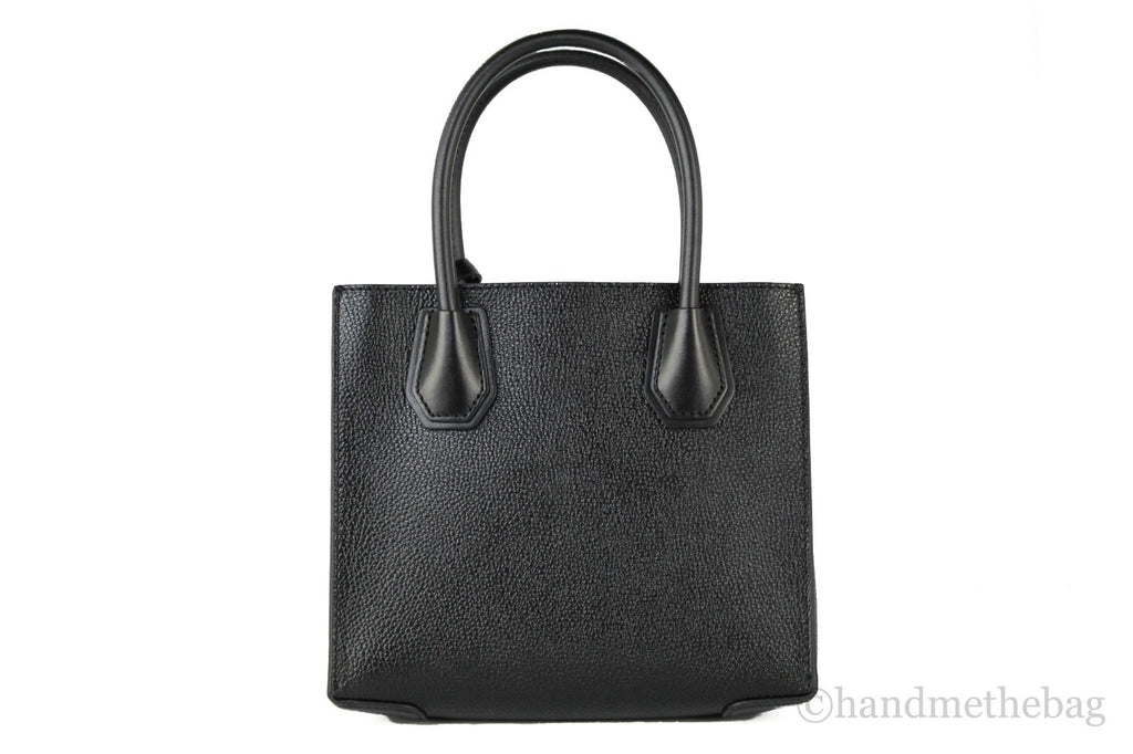 Michael Kors Mercer Medium Leren Schoudertas Crossbody Handtas (Effen Zwart)