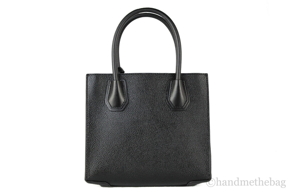 Michael Kors Mercer Medium Leren Schoudertas Crossbody Handtas (Effen Zwart)