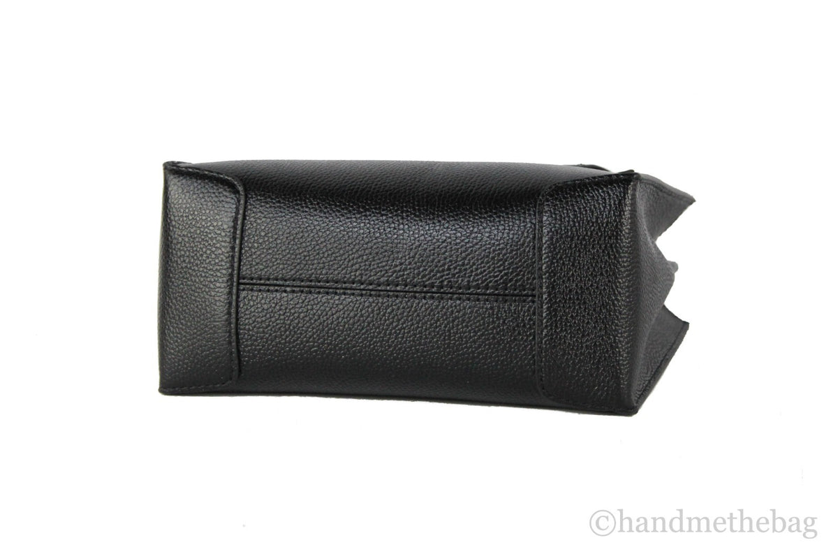 Michael Kors Mercer Medium Leren Schoudertas Crossbody Handtas (Effen Zwart)