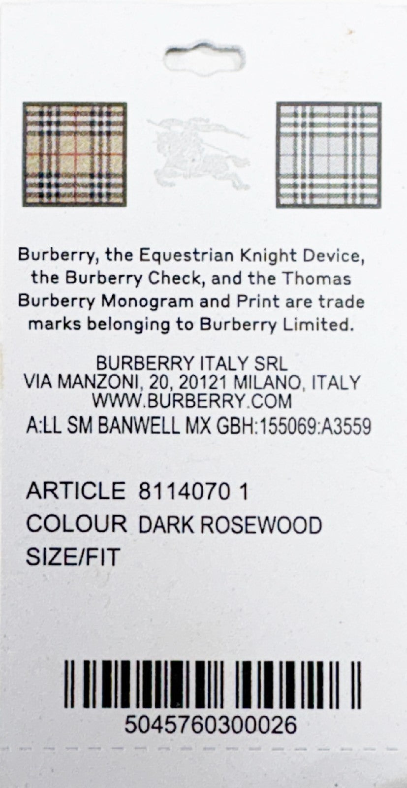 Burberry Kleine Banwell London Tote Bag