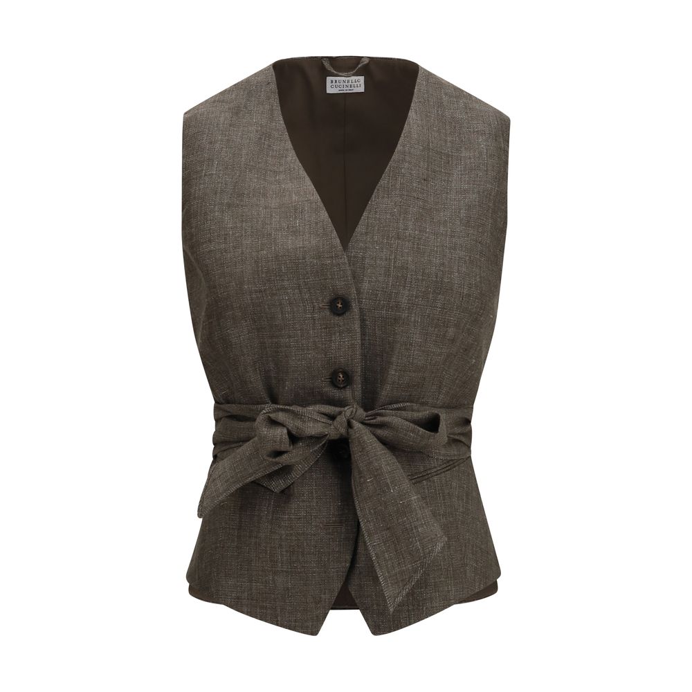Brunello Cucinelli Brown Linen Blazer