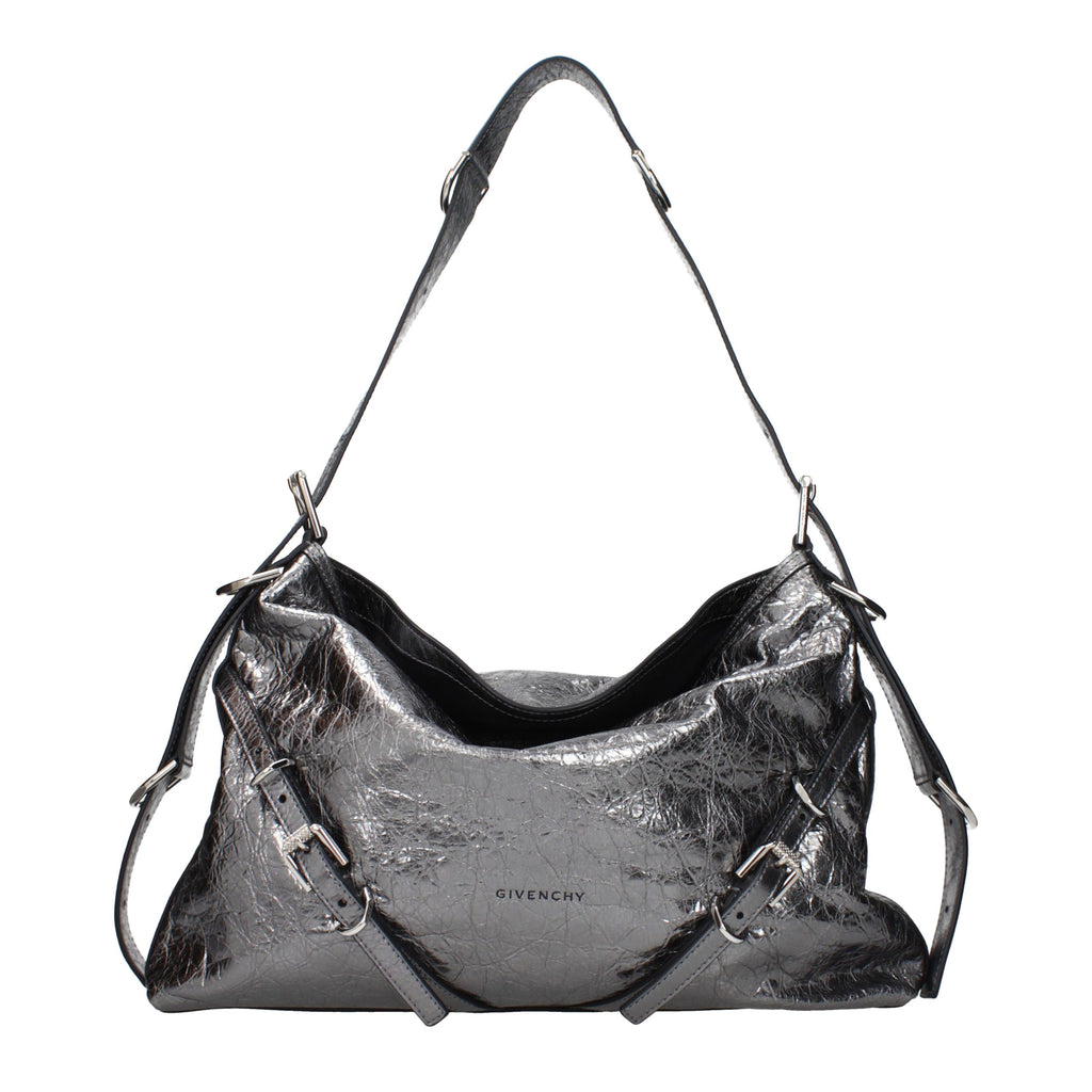 Givenchy Gray Leather Shoulder Bag