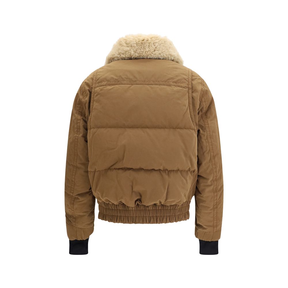 Moncler Grenoble Brown Cotton Bomber