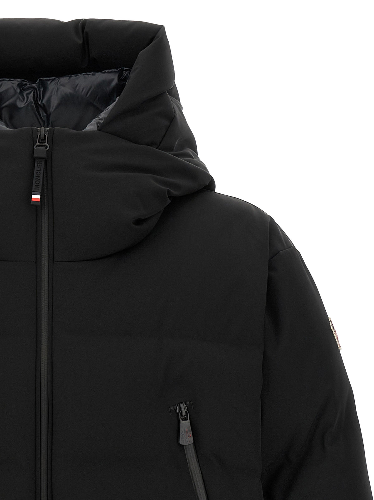 Moncler Grenoble Black Polyamide Full-Length Jacket