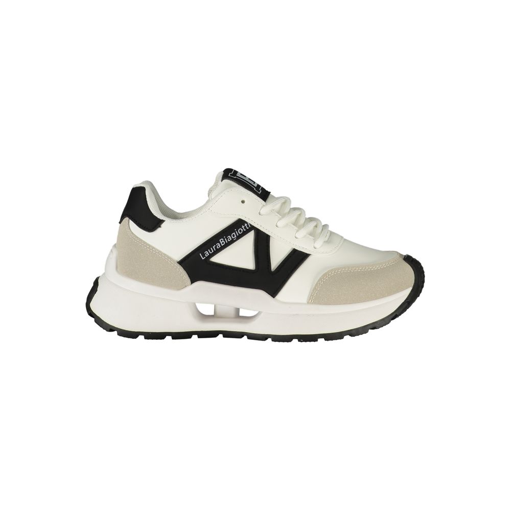 Laura Biagiotti White Polyurethane Women's Sneaker