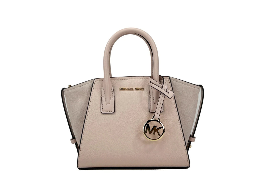 Michael Kors Avril Extra-Small Leather And Suede Satchel