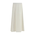Brunello Cucinelli Beige Wool Oves Aries Midi Skirt