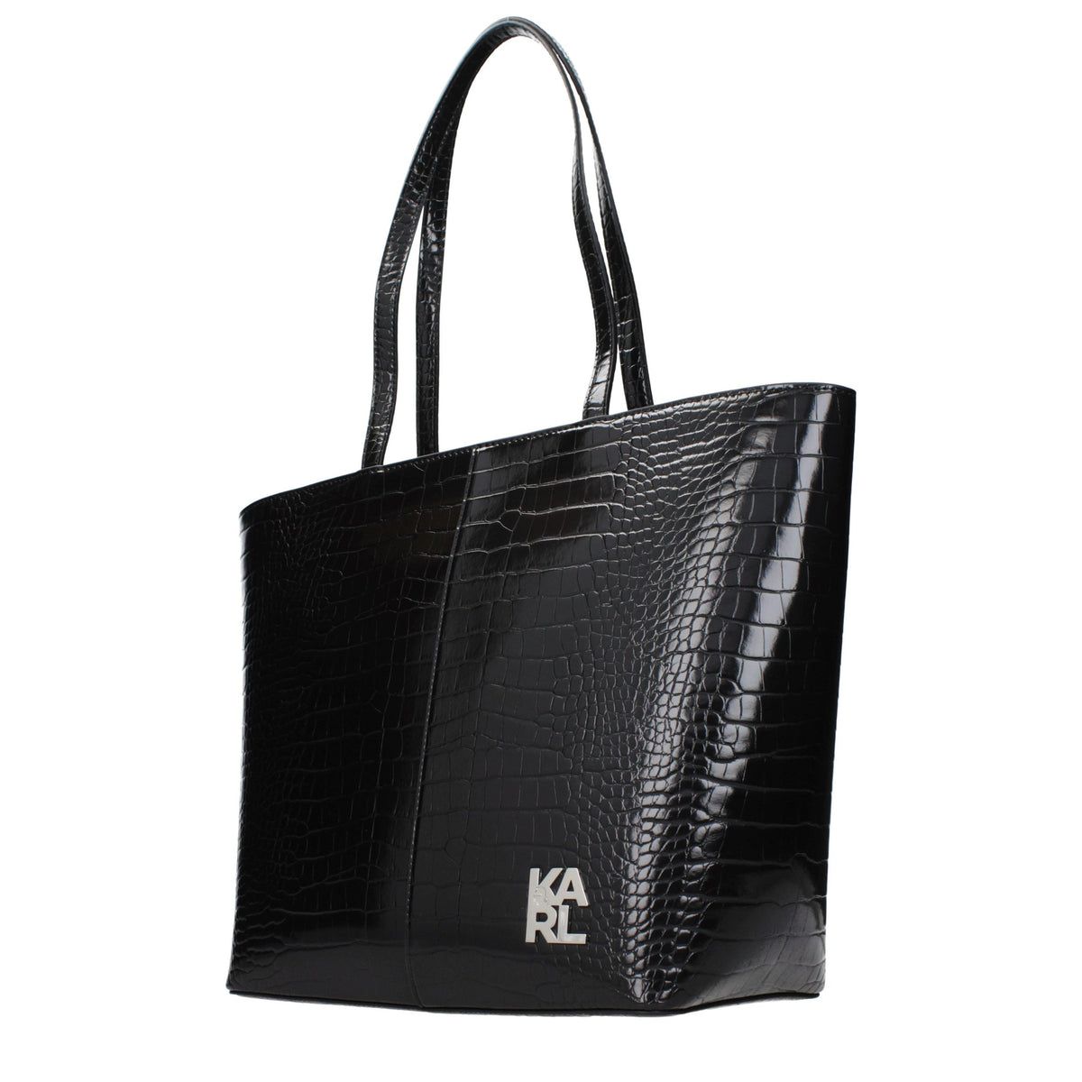 Karl Lagerfeld Black Polyethylene Shoulder Bag