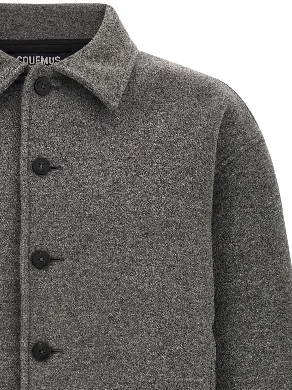 Jacquemus Gray Virgin Wool Bomber