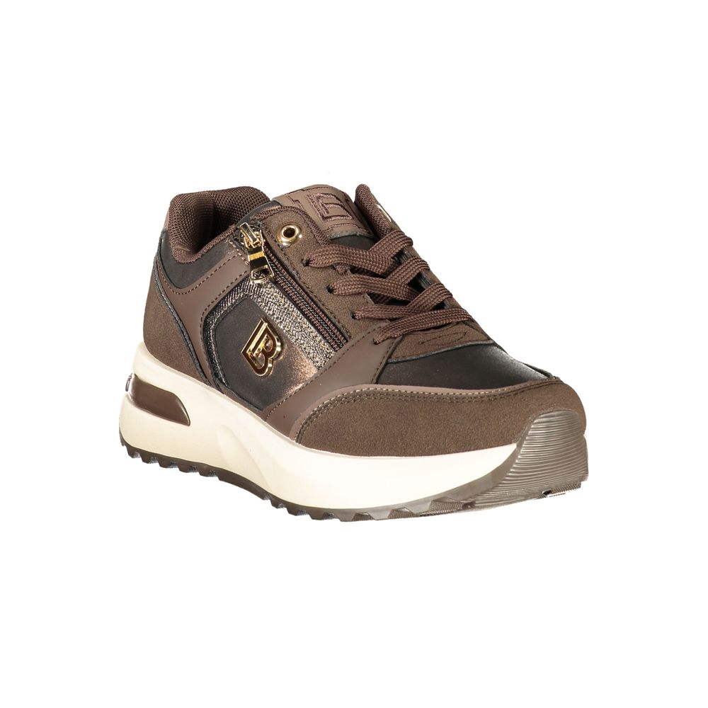 Laura Biagiotti Brown Polyurethane Women's Sneaker