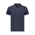 Iceberg Blue Cotton Mens Polo Shirt