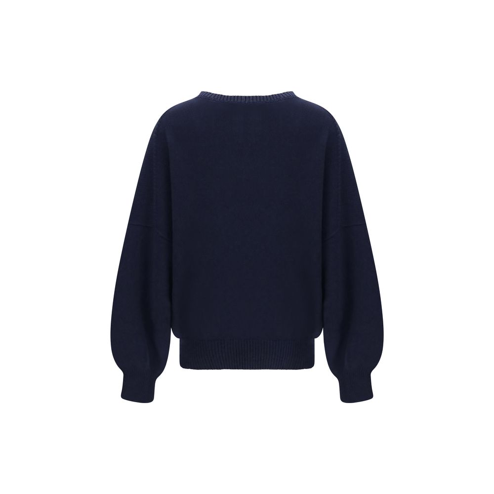 Khaite Blue Cashmere Sweater