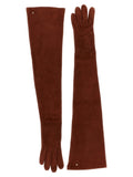 Max Mara Brown Lamb Leather Gloves