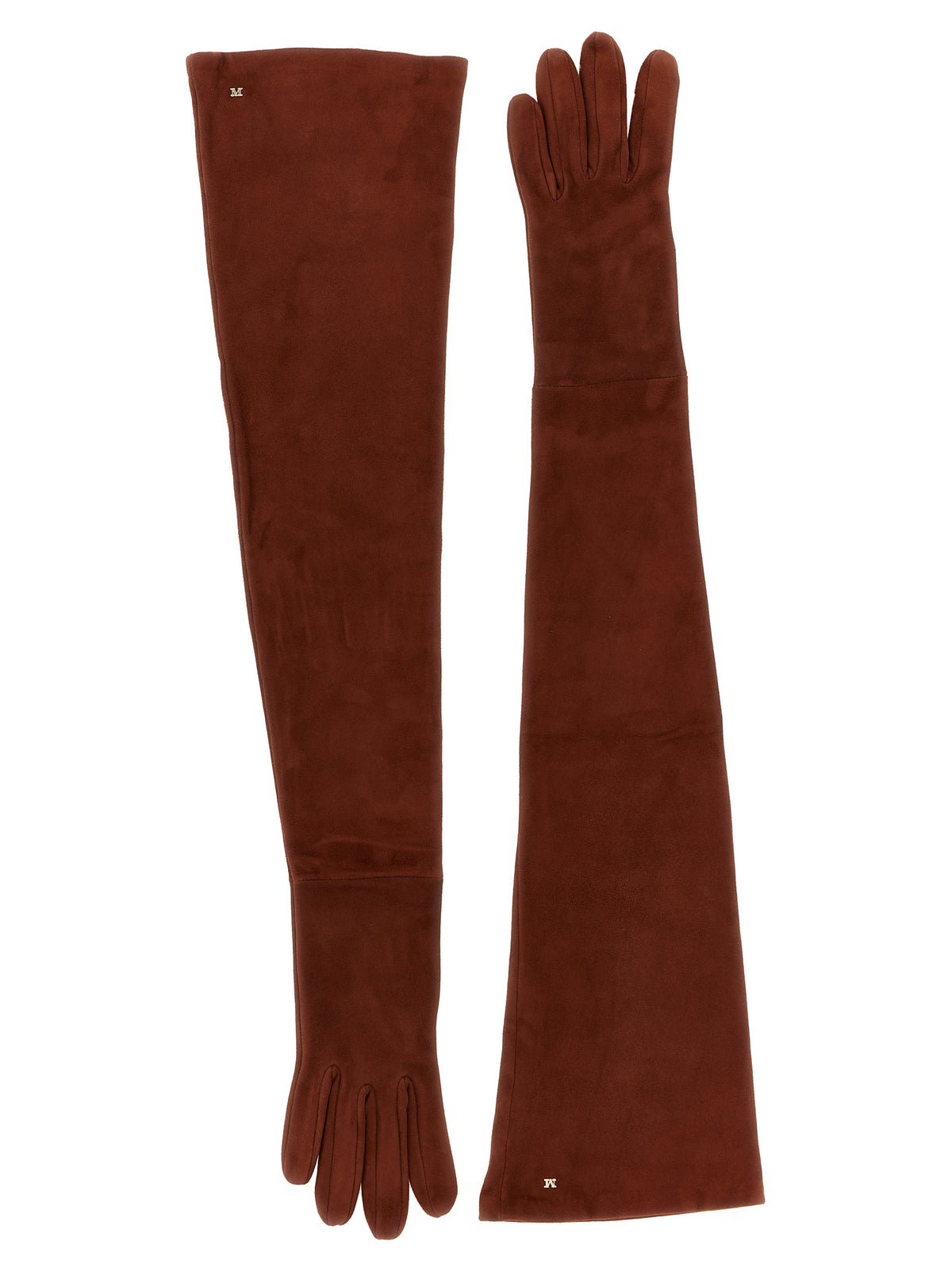 Max Mara Brown Lamb Leather Gloves