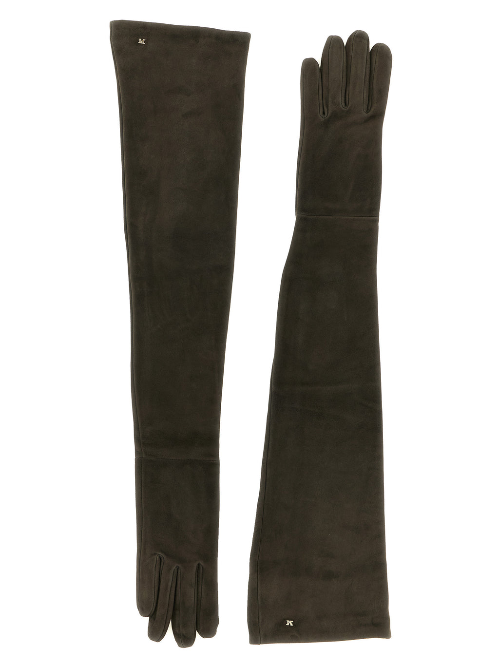 Max Mara Brown Lamb Leather Gloves