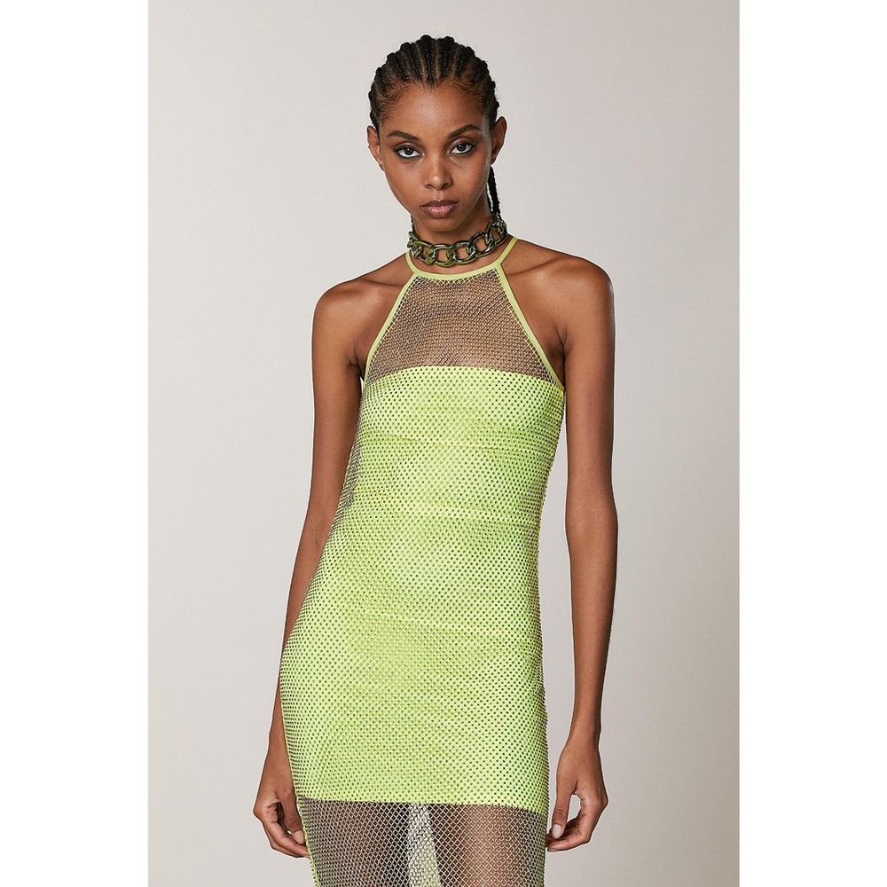 Patrizia Pepe Yellow Polyester Casual Dress