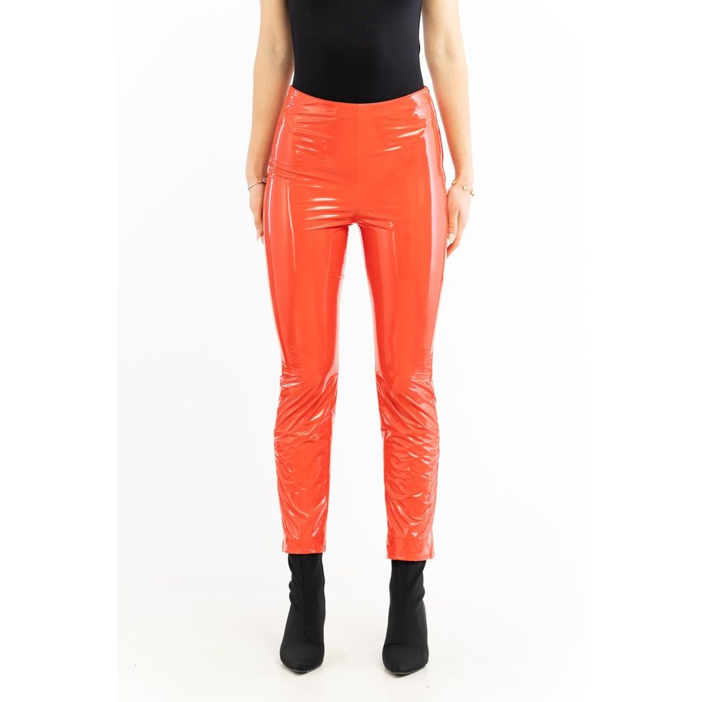 Patrizia Pepe Red Polyethylene Pants