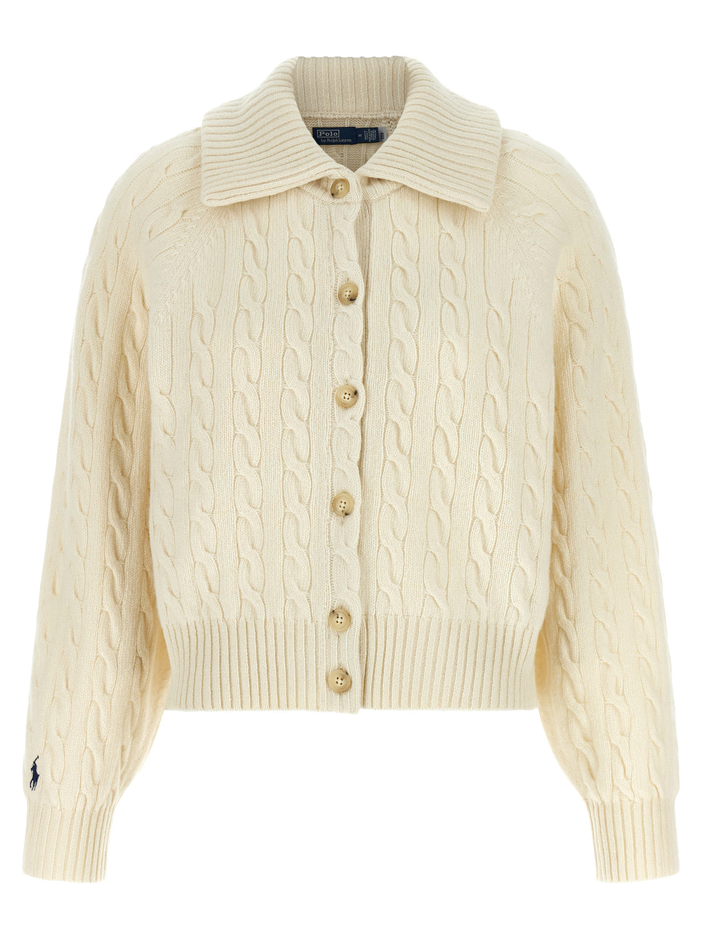 Polo Ralph Lauren White Wool Cardigan