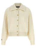 Polo Ralph Lauren White Wool Cardigan