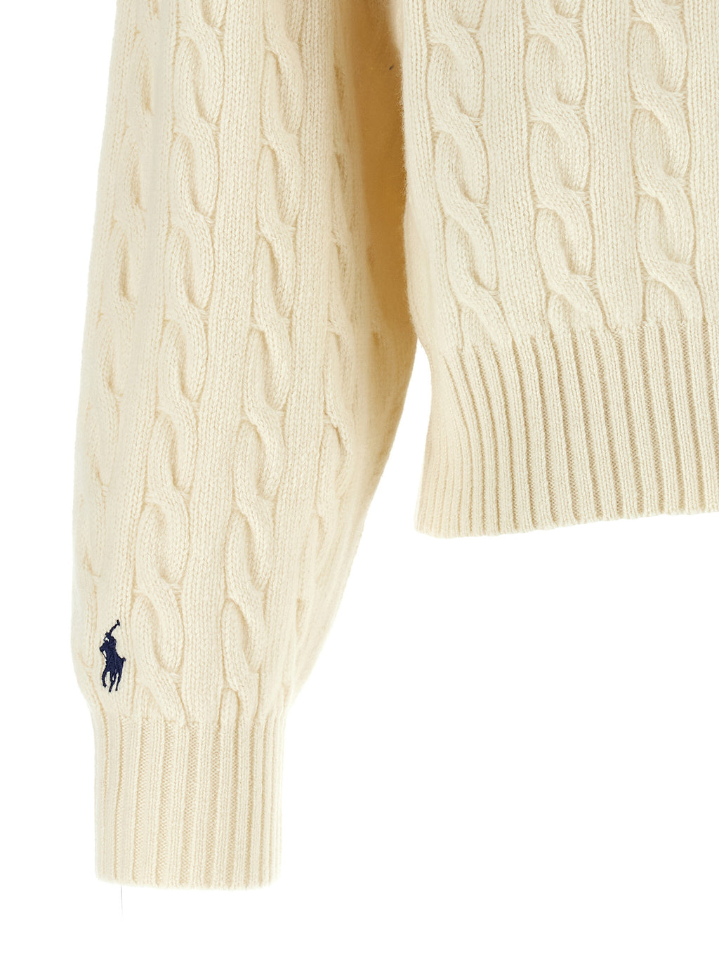 Polo Ralph Lauren White Wool Cardigan