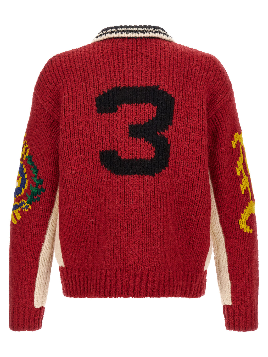 Polo Ralph Lauren Red Wool Cardigan