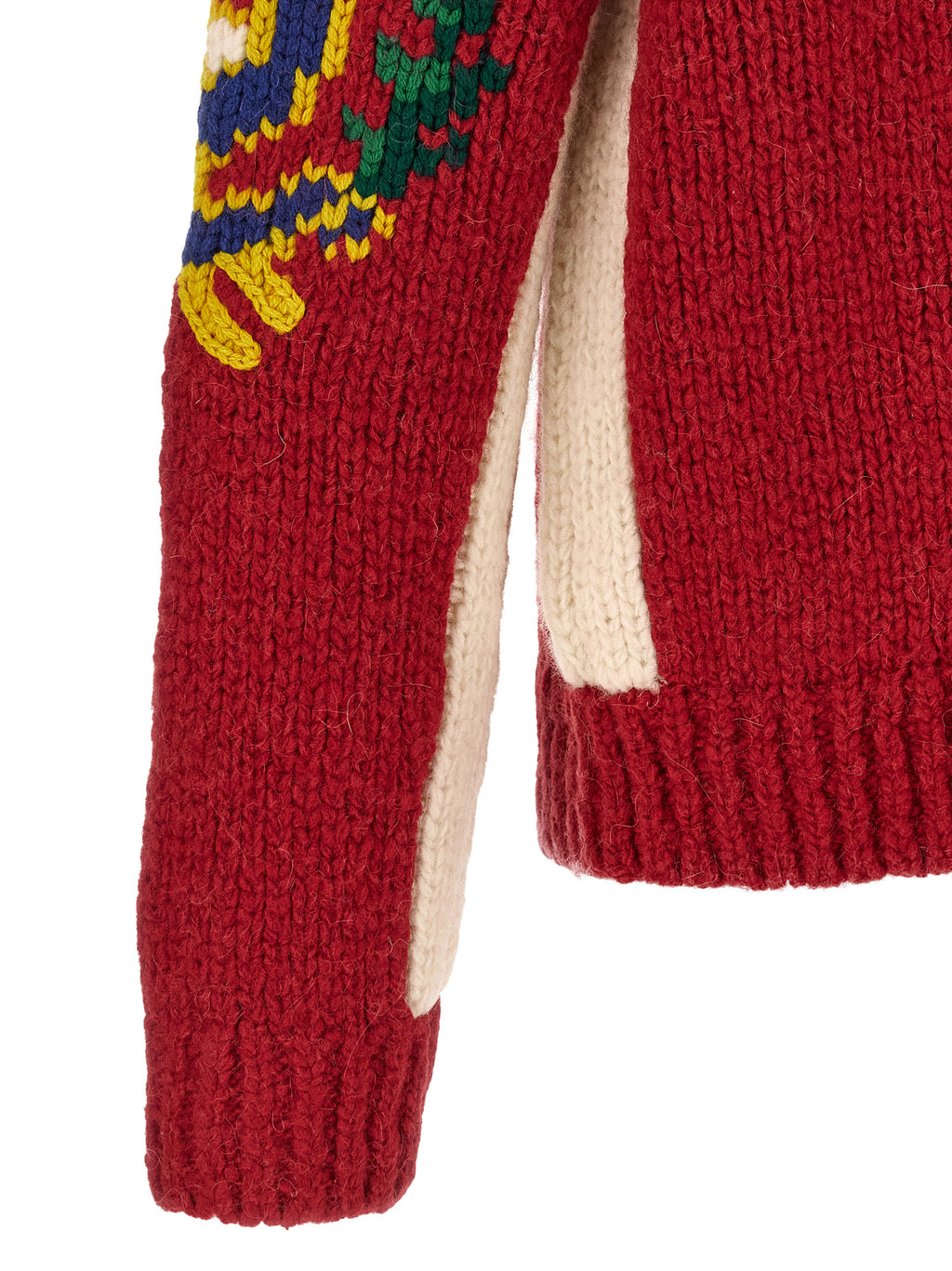 Polo Ralph Lauren Red Wool Cardigan